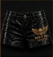 Wet Look Shorts